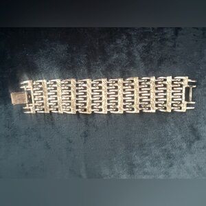 Vintage Costume Silver Link Bracelet